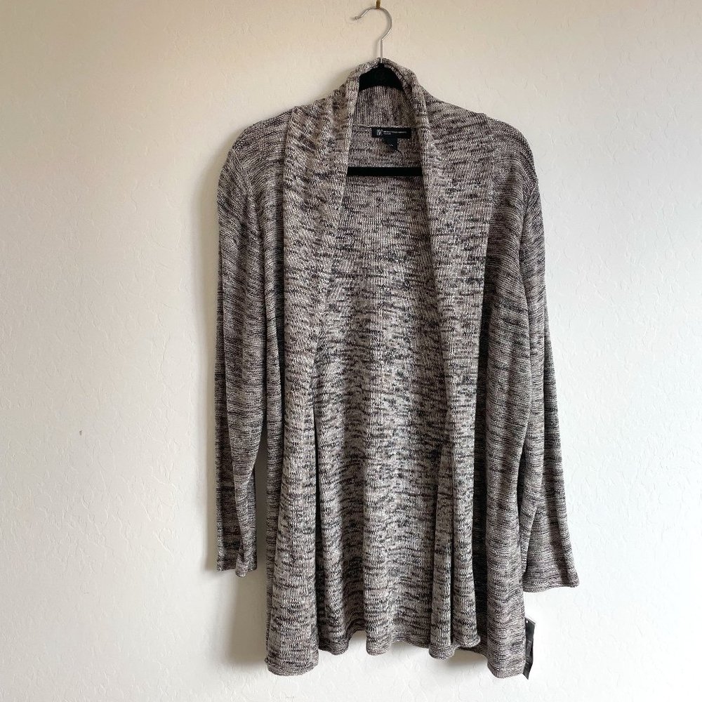 NWT INC Taupe Open Long Sweater - 2X